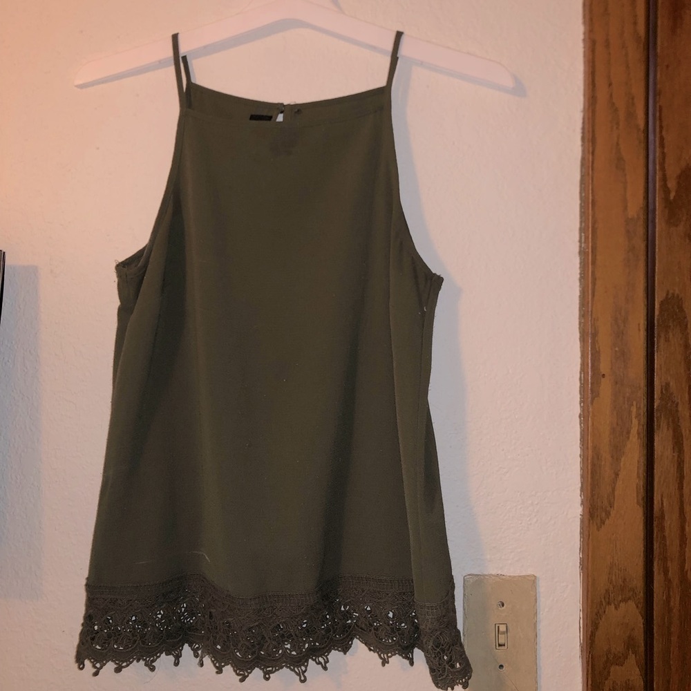 Olive tank top